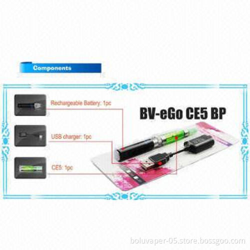 CE5 eGo Electronic Cigarette Clearomizers with Changeable Coil in Various Coils